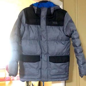 North face boys xlarge coat grey